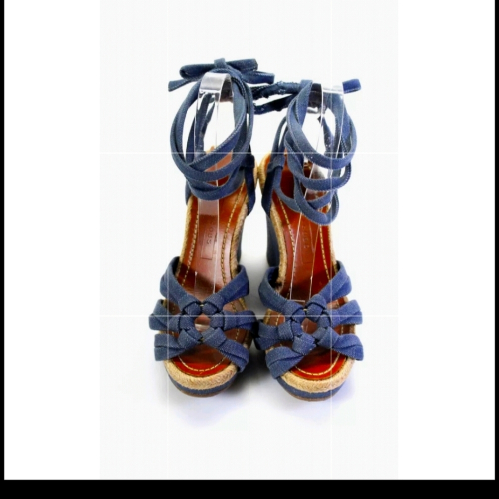 Marc Jacobs denim wedges size 7.5
